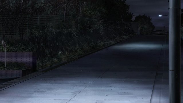 Behind the apartment entrance door of Yuki Nagato