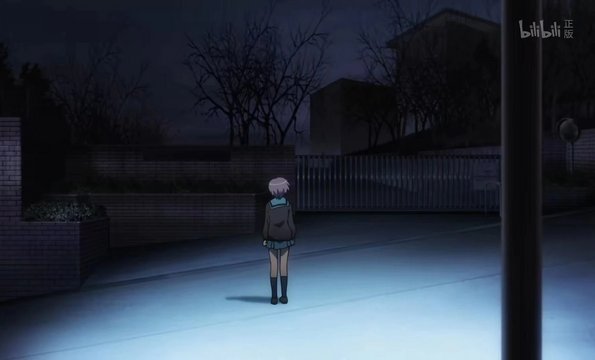 Main character's encounter at school gate/main building