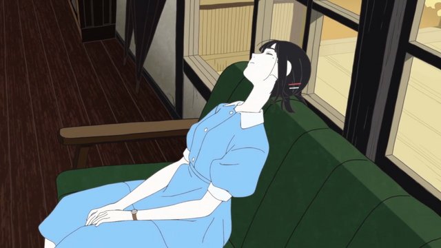 Inside the four-and-a-half tatami room