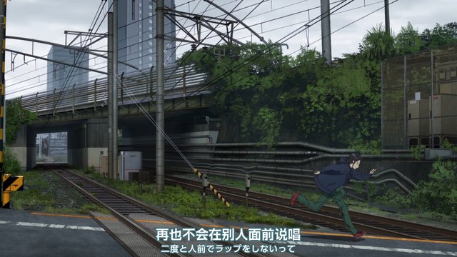 Scene in front of the recording studio