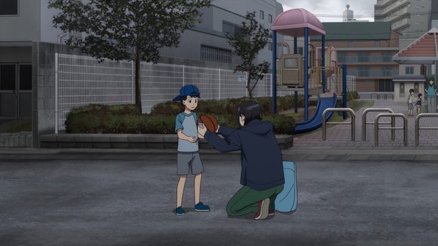 公園での夕日の話し合い