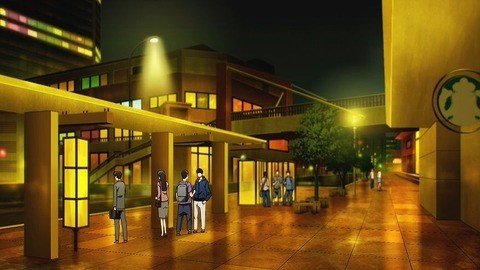 Starbucks at night