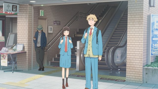 Lost girl and the boy who approaches her