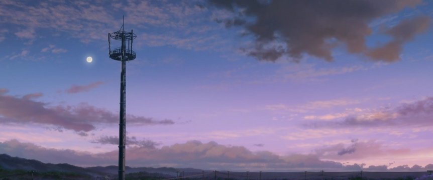 Red-and-White Communication Tower
