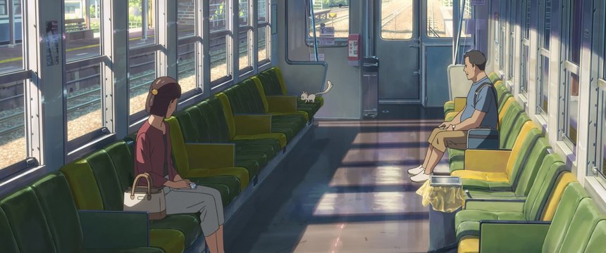 Journey on a coastal train