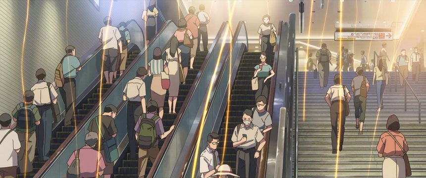 新宿駅での鈴芽と大臣の追跡