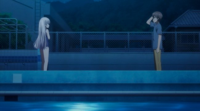 School swimming pool on the island
