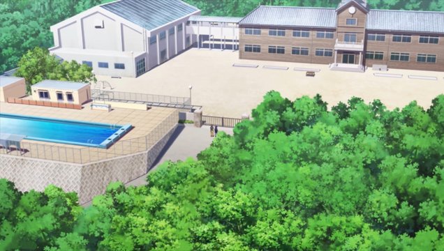 School panorama and seascape