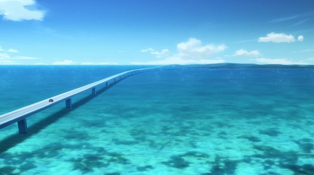 Farewell and Promise on Irabu Bridge