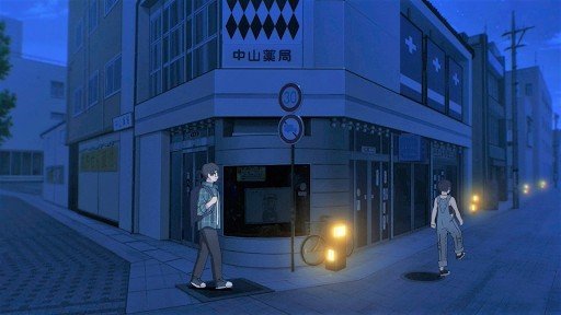 薬局前での深夜の立ち止まり