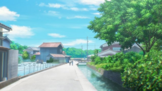 真脇遺跡の河辺の小道