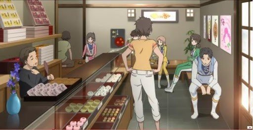 Rest at a Japanese sweets shop
