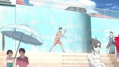 Taichi's badminton practice spot