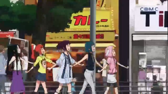 In front of the curry shop