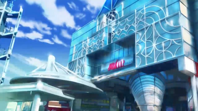 Shopping street entrance