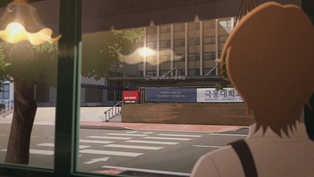 Scene at the hospital entrance