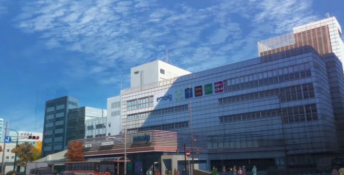 Waiting in Front of Meguro Station