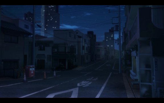 Night street view from Tsukuda Small Bridge