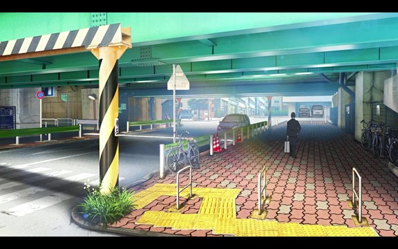 Opening of Episode 1 under the bridge