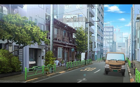 Episode 3 Tsukuda 3-chome Streetscape