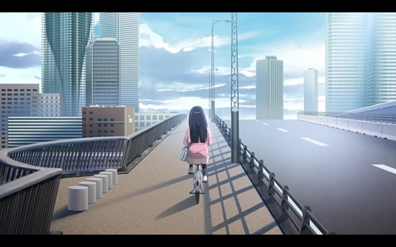 Kosode on her way back from the market