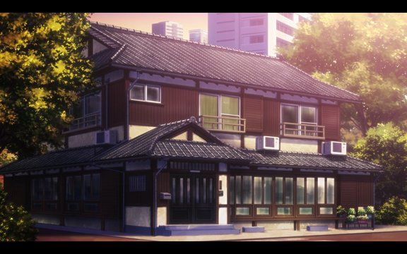 Apartment building behind the workplace