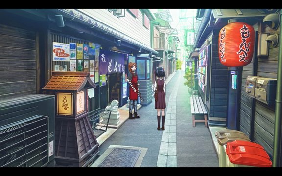 In front of Monja-yaki 'Monbei'