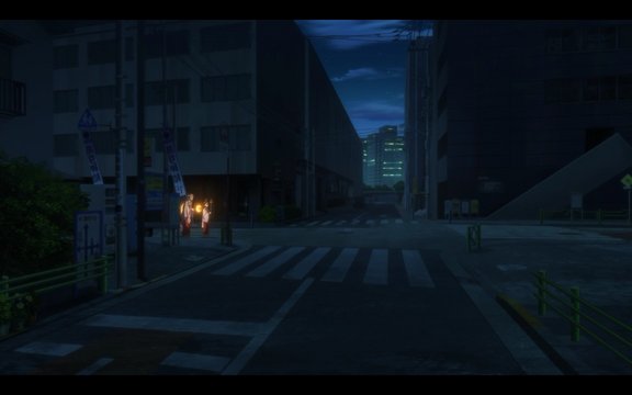 Elf and Shrine Maiden Walking at a Crossroad