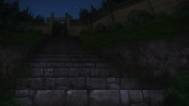 荒廃した城門跡