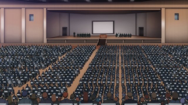 夜の記念館での儀式