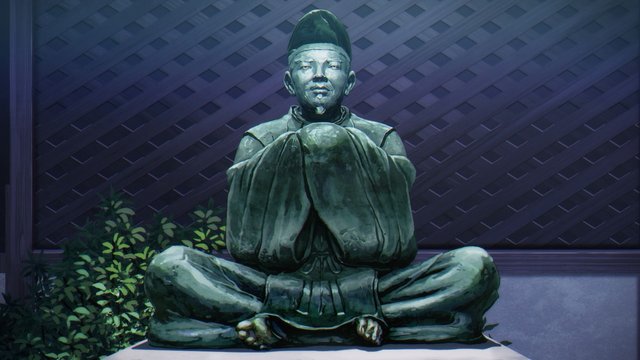 Shrine with an Onmyoji Statue