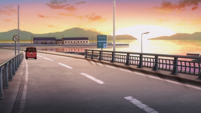 Road in front of Awashima Shrine