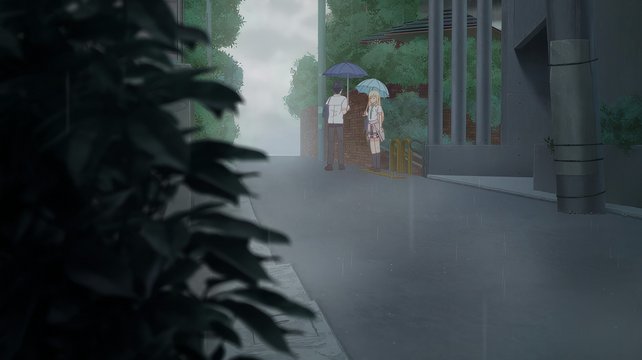 下校途中の住宅地の坂道