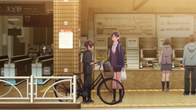 洗足駅前の交差点