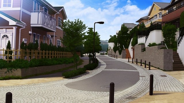 榎户公园旁的路口