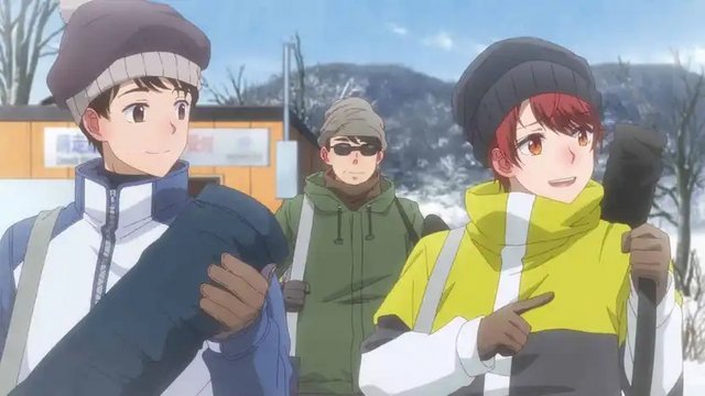 Ice Fishing for Wakasagi on a Frozen Lake