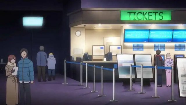 映画館前での選択