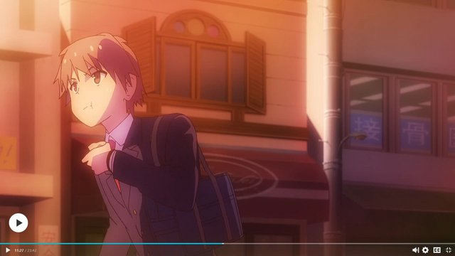The station front where Sorata first arrives