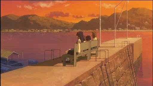突端のベンチ