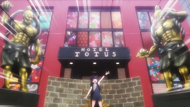 Stopping in Front of a Hotel in Episode 8