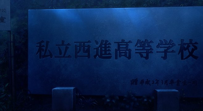 In Front of the School Gate