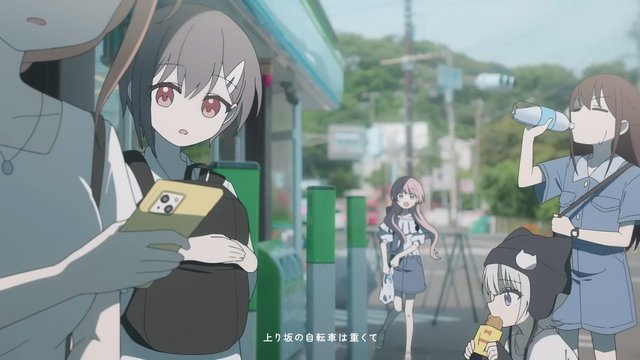 Conversation in front of a convenience store