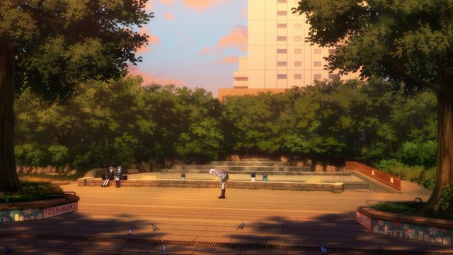 Bench Conversation at Higashi-Ikebukuro Central Park