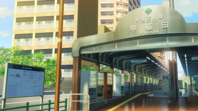 MyGO!!!!! メンバーが路面電車を待つ停留所