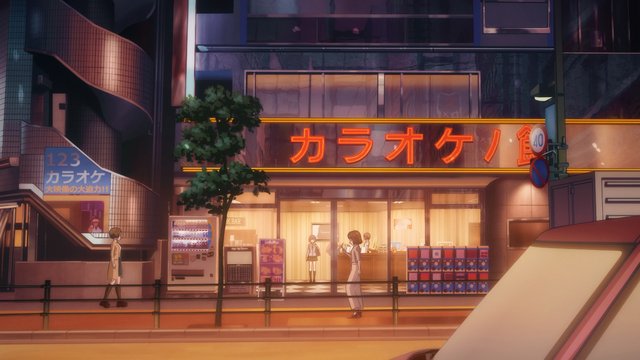 カラオケ店の入口