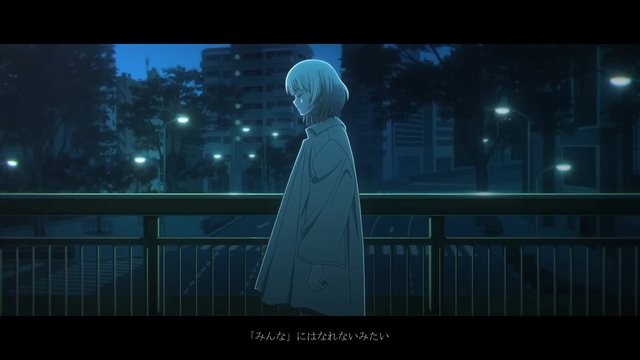 Conversation on a curved footbridge