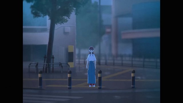 店の前