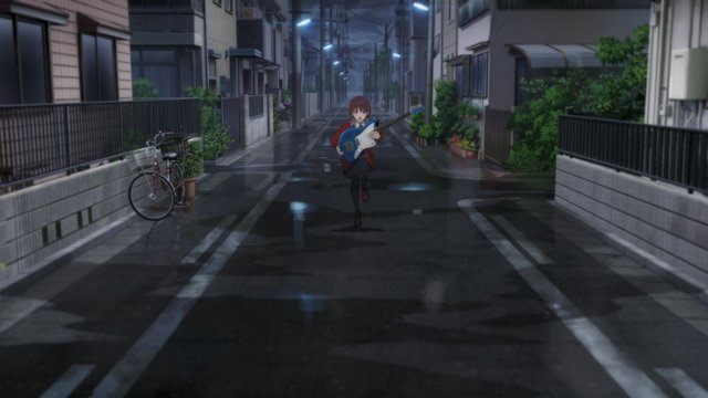 Evening street in episode 1