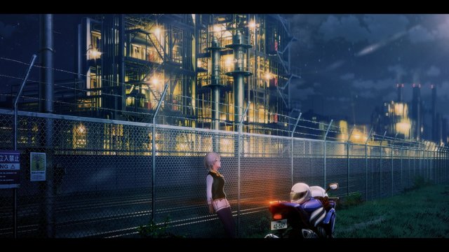 Kawasaki Industrial Complex Night Scene in MV