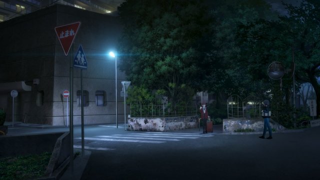 緑道横断歩道
